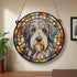 Bearded Collie Stained Glass Effect Suncatcher